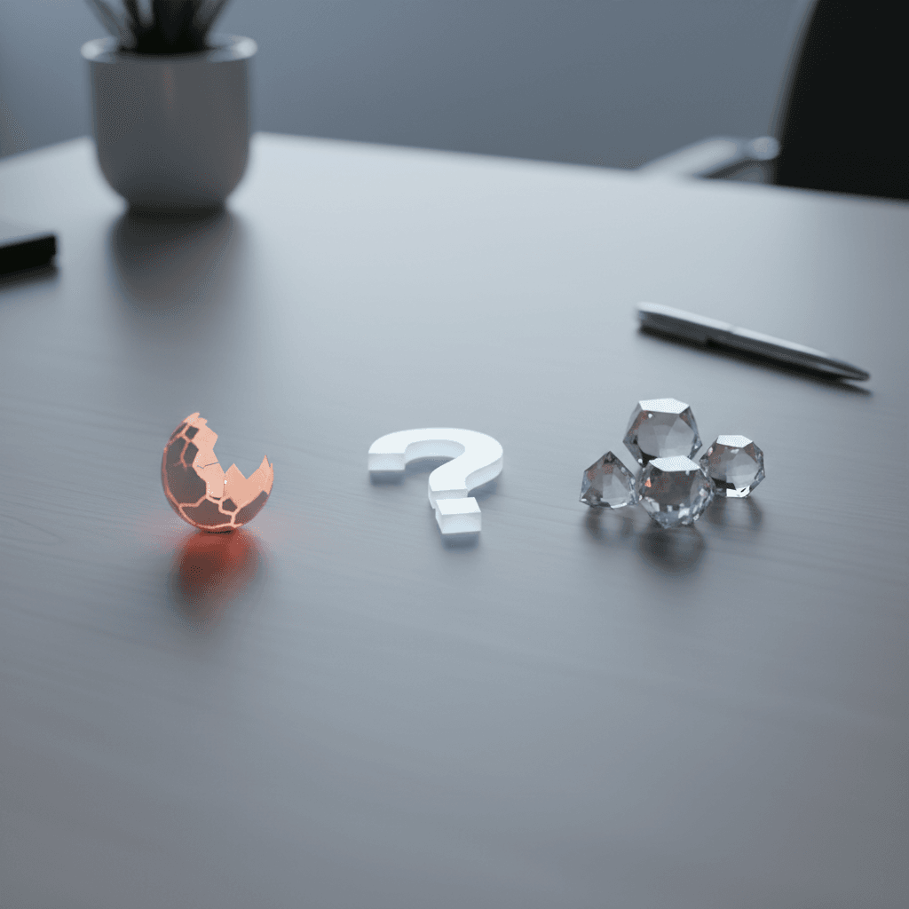 Symboles abstraits repr&eacute;sentant des erreurs de cadeaux Roblox sur un bureau &eacute;pur&eacute;.