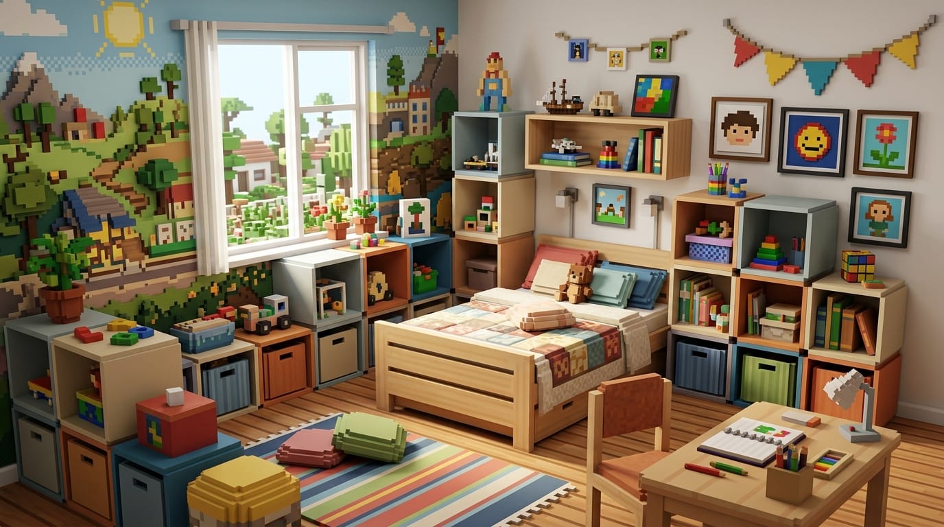 DIY Déco Chambre Minecraft : Créez un Univers Cubique Unique avec Vos Mains !