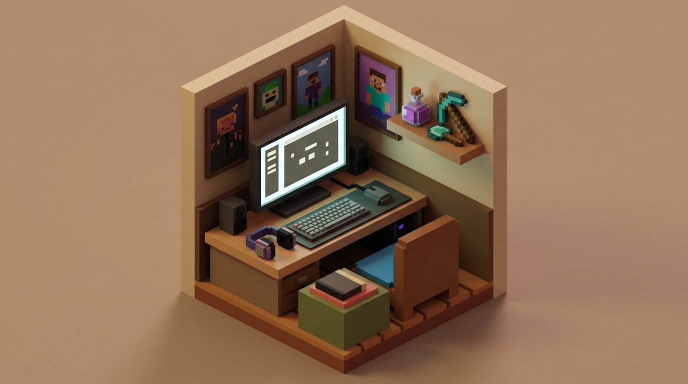 Bureau Minecraft Setup Gaming : Le Guide Ultime pour Fans de Blocs